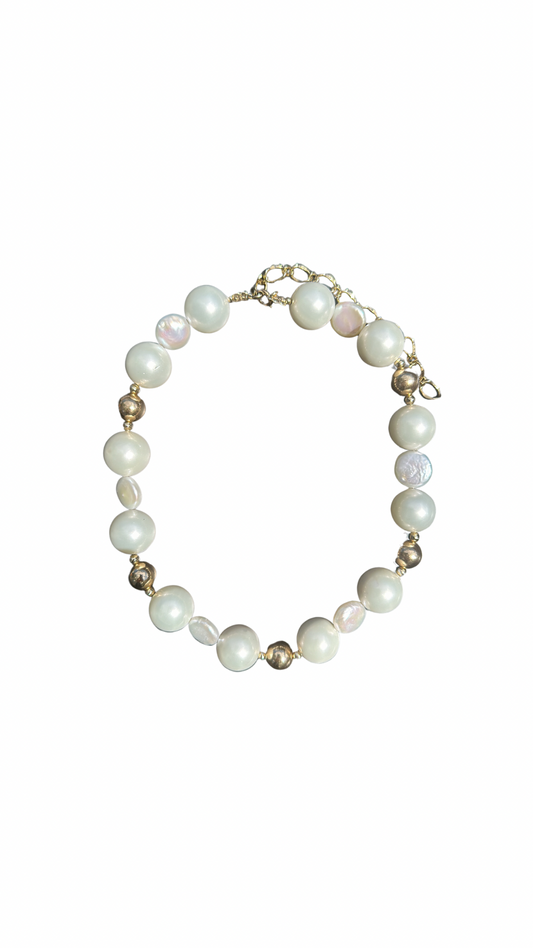 SHALOM PEARL NECKLACE